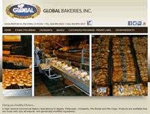 Tablet Screenshot of globalbakeriesinc.com
